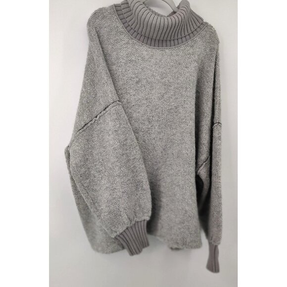 Free People Women's Milo Pullover Sweater in Heather Grey Size L - Picture 5 of 10